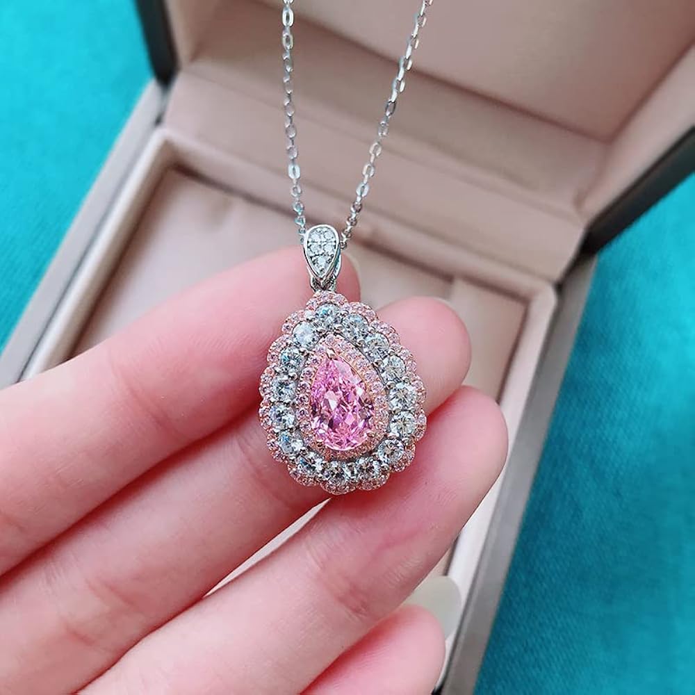 ネックレス・ペンダント Tuly and Pear Dew Silver Pink Necklace(SILVER925) ネックレス・ペンダント Tuly and Pear Dew Silver Pink