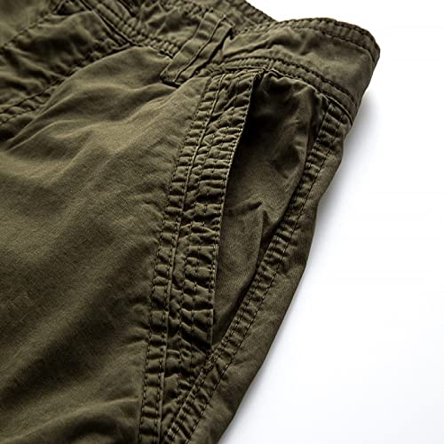 Herenshorts Effen kleur Losse werkkleding met meerdere zakken Rechte mode Comfortabel Casual Veelzijdig Knap - Afbeelding 6