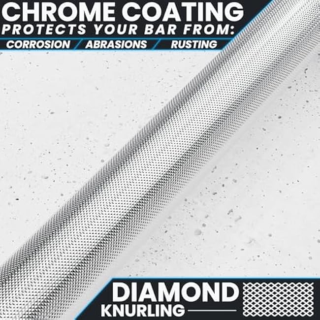 Synergee Olympic Barbell ¨C 4ft & 4.8ft, 2¡± Weight Bar for Strength Training, Squats, Deadlifts, Bench Press, Curls & Overhead Press ¨C 350lb Capacity with Magnetic Barbell Collars and Weight Plates.