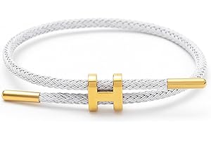 Bracelets for Women Adjustable Charm Bracelet with 18k Gold-plated Buckle Design