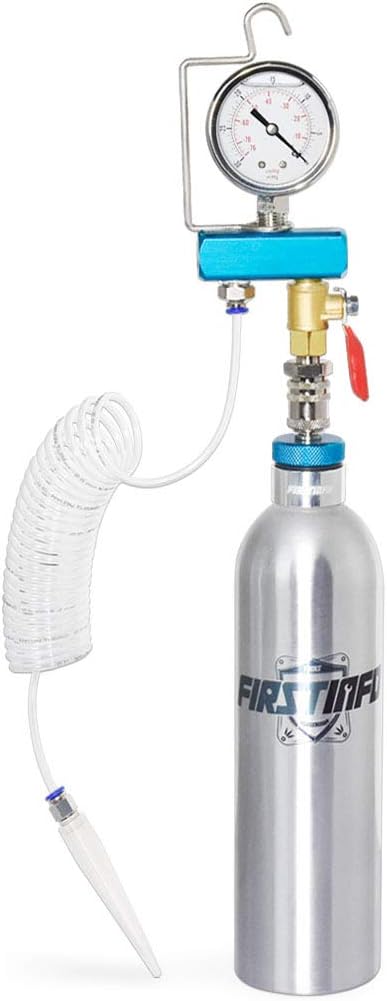 FIRSTINFO A1601 4 In 1 Intake Valve Combustion Chamber Cleaner, Fuel Injection Canister, Vacuum System Pressure Tester Kit