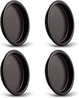 Vista 10 de HOMOTEK Paquete de 4 Tiradores de Dedo para Puerta de Armario de 2-1/16", Instalación Fácil a Presión, Acabado de Níquel Satinado, Se Adapta a un