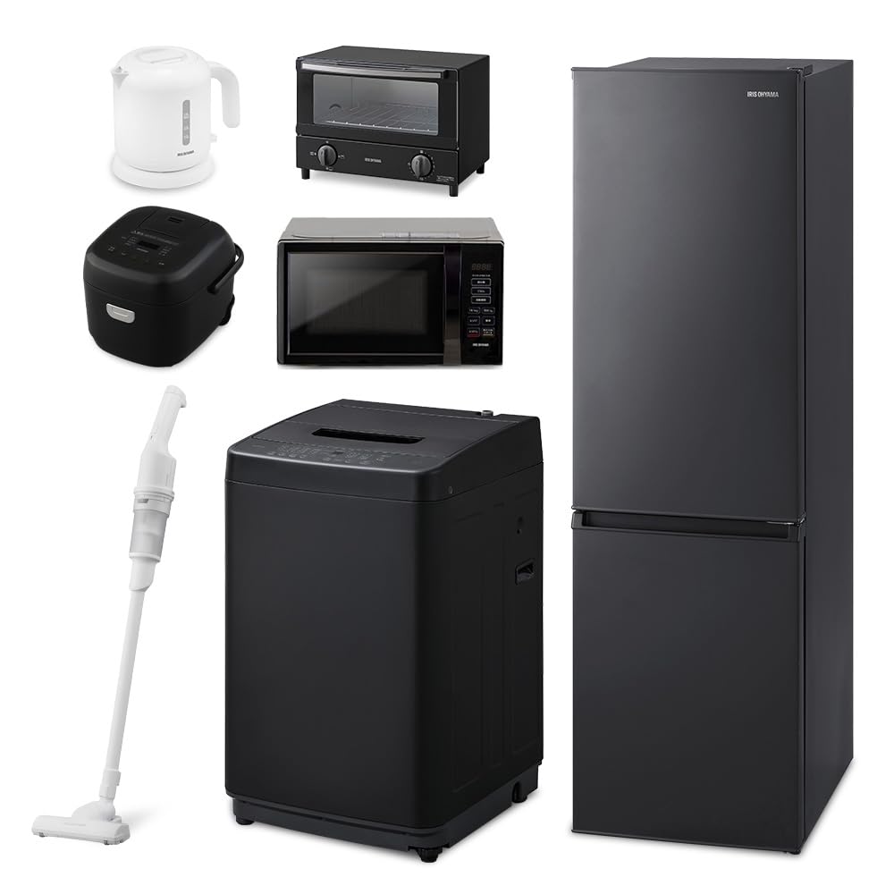 冷蔵庫、トースターセット Amazon | 【新生活家電7点セット】アイリスオーヤマ 家電セット