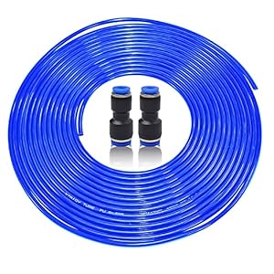 Pneumatic Hose 6 mm – Her Kindness Pneumatic Hose 6 mm Outside Blue PU Pneumatic Polyurethane Hose Flexible Compressed…