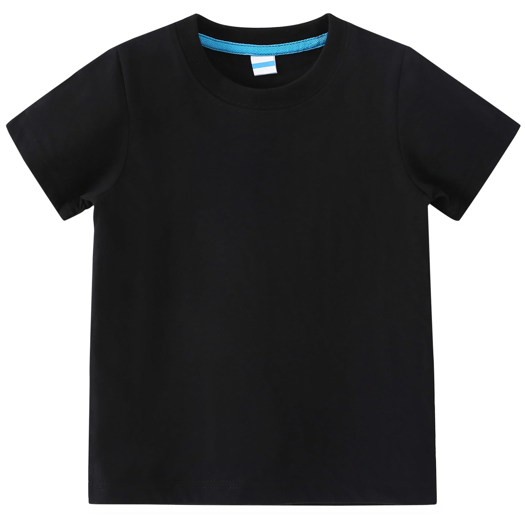 AIWUHE Toddler T Shirts Cotton Summer Tshirts Boys Girls Basic Tee Undershirts Short Sleeve Clothes Crew Neck Shirts 2-7Y