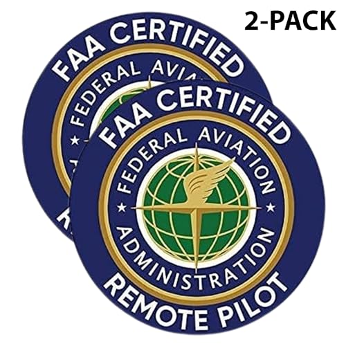 eDesign 2-Pack FAA Certified Remote Pilot Drone Sticker Decal - 4 Inches - Drone Stickers for Car Truck Van Window Bumper Laptop Tablet Cup Tumbler and Any Smooth Surface - Image 6