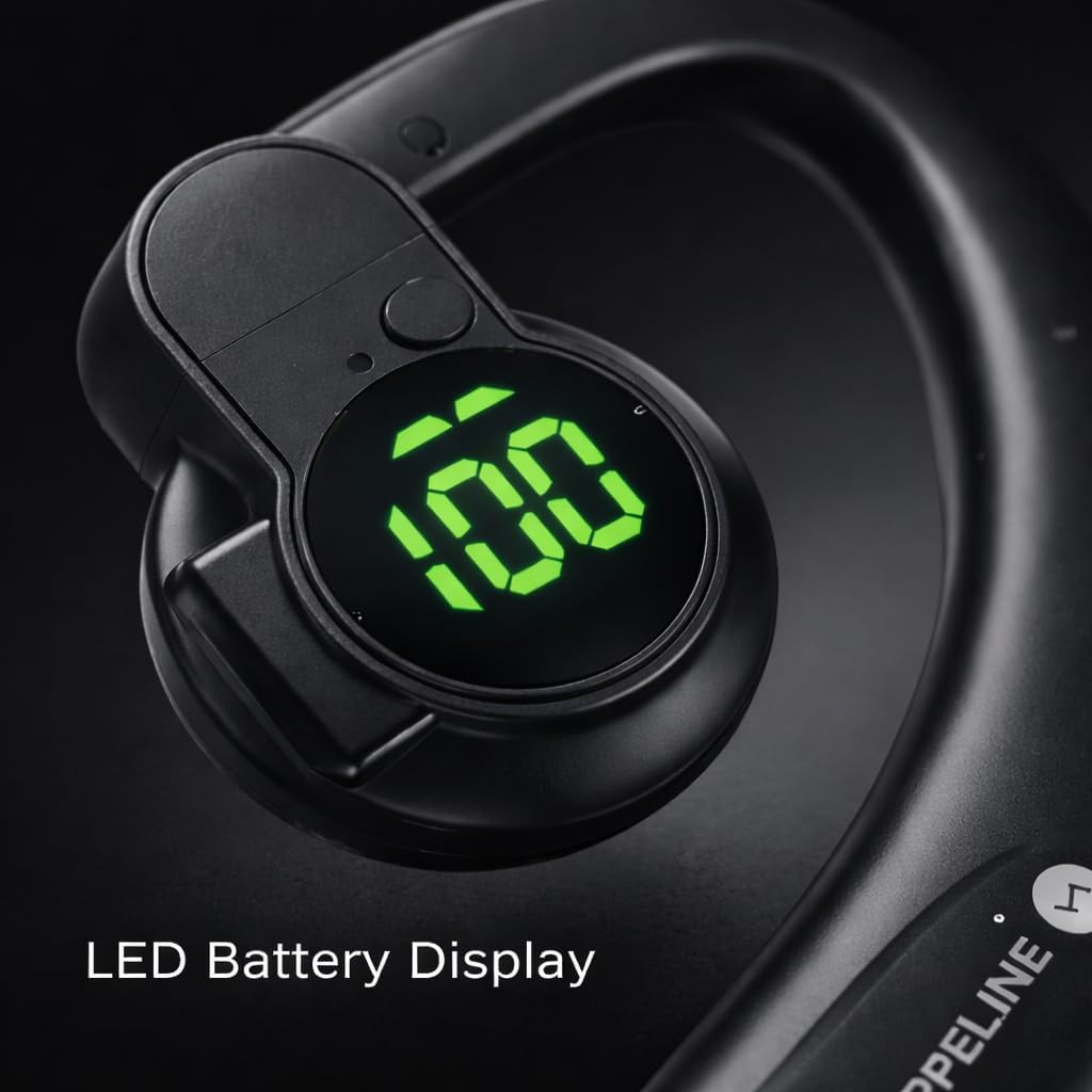 سماعة اذن بلوتوث لاسلكية حقيقية مع شاشة LED للبطارية من تشابيل... - view 3