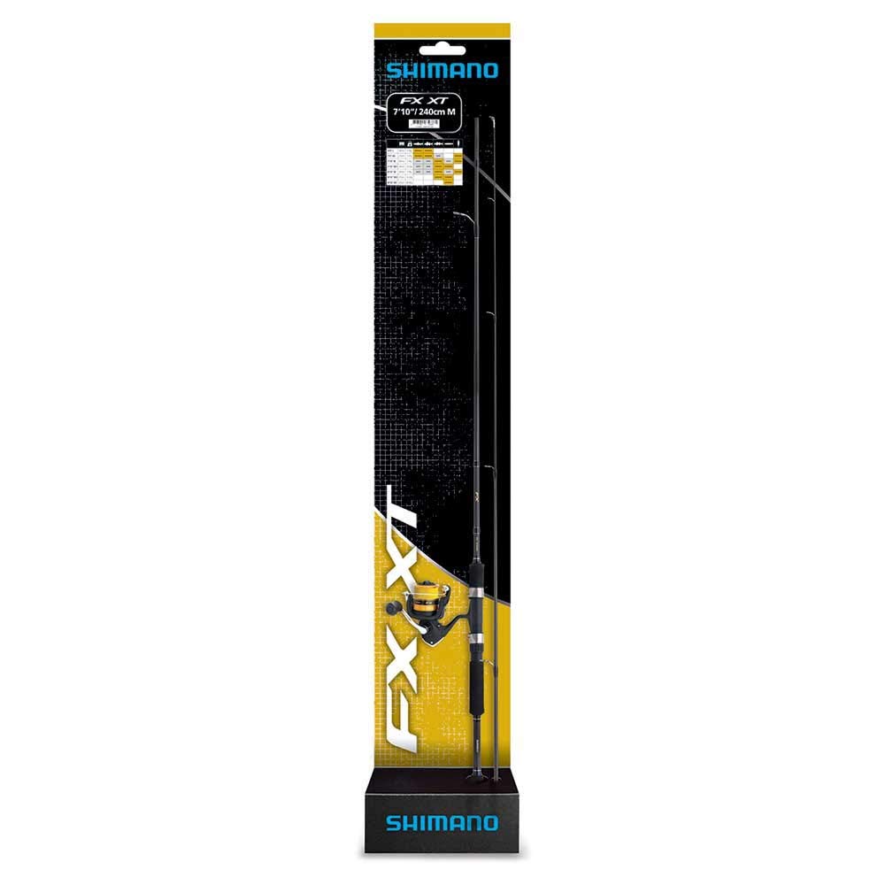 SHIMANO Set Canne+Moulinet Fx Xt Spinning 270M + Fx 4000 + Mono 0,33mm - 270cm - P.10-30g - SMFXXT27M