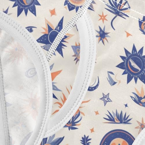 KLL Mystical Symbols with Snake Sun Moon Little Boys Comfort Briefs Underwear Cute Children Undies 5
