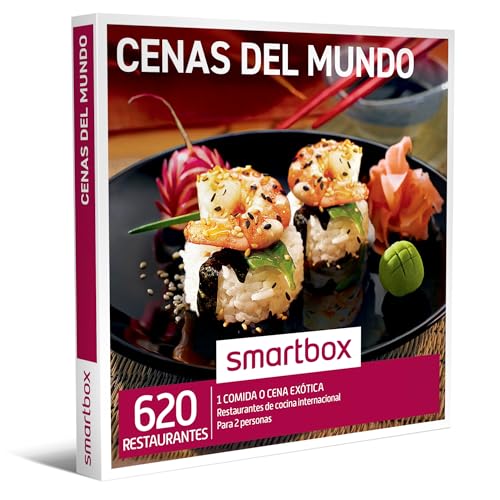 Smartbox Caja regalo Cenas del mundo , Idea de regalo para amigas , 1 comida o cena para 2 personas