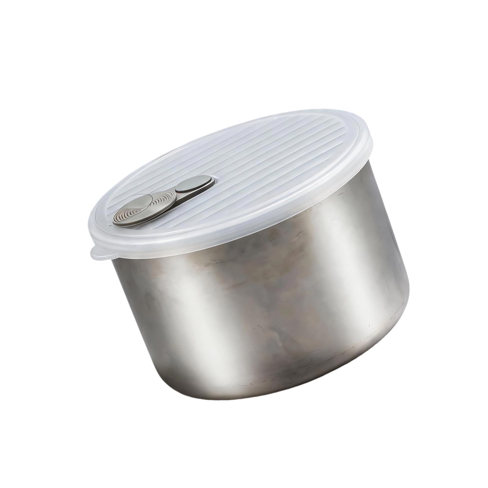 Stainless Steel Food Storage Container with Lid for Refrigerator Organization, Lunch Packing and Everyday Meal Prep Round Food Container Stainless Steel Lunch Storage Bowl Picnic Portion Leftover Bowl