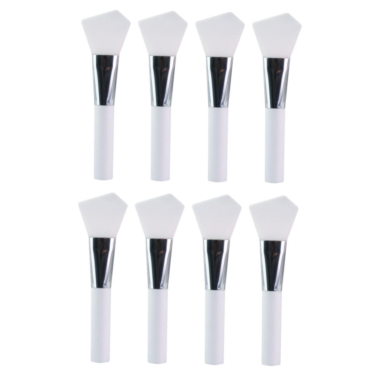 FRCOLOR 24pièces Pinceaux Silicone Pour Masques Faciaux Pour Application De Soins De Peau Crèmes Et Sérums Brosse Facile à Nettoyer Pour Zones Sensibles Yeux Nez