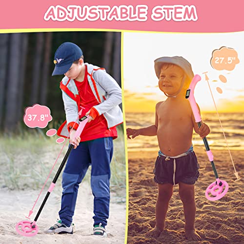 Image of OMMO Metal Detector, Adjustable 27.5 inch-37.8 inch Metal Detector for Kids with Intuitive LCD Display, Lightweight Kids Metal Detectors with 6 inch Search Coil for Exploration Hiking