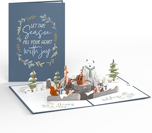 Miniatura 2 de Lovepop Happy Holidays - Tarjeta desplegable de 5 x 7 pulgadas, tarjeta de Navidad, tarjeta de Navidad individual con sobre, tarjetas de invierno