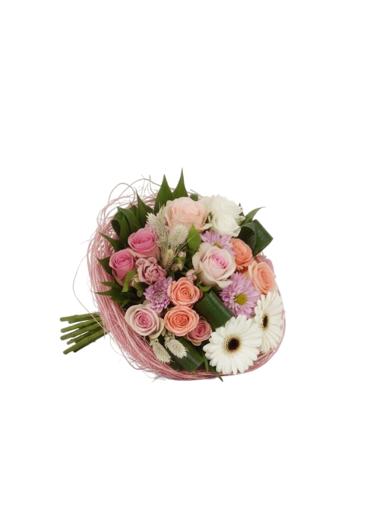 Ramo de Estructura Natural DECOALIVE de Flores Rosas Frescas con Diseño Elegante