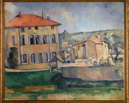 Cuadro pintura al óleo De Bouffan de Paul Cézanne, impresión artística para salón moderno 60x90