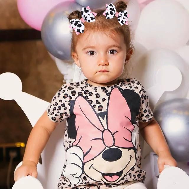 2PCS Cow Print Hair Bow for Girls, Cute Moo Cow Bows with Alligator Clips Hair Accessories for Toddler Infant Children kids (Type C) - Image 6