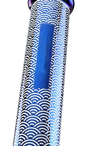 Zylinder-Bong, Eis-Bong 'Art déco Rainbow Oil-Color Bong (B-Ware)' | 45 cm – Bild 4