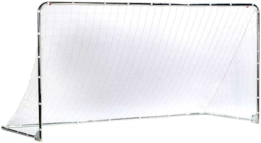 Franklin Sports Competition Soccer Goals - Backyard Portable Steel Soccer Goals - Adult + Youth Soccer Goal with Net + Ground Stakes Included - Multiple Sizes + Colors