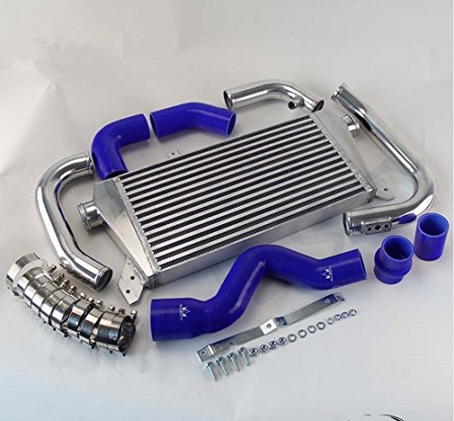 GOWE Intercooler Kit for New Front Mount Intercooler Kit for Audi A4 1.8T Turbo B6 Quattro 2002-2006 BLUE