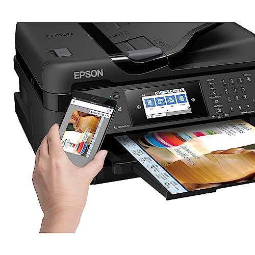 WorkForce WF-7710 Wireless Wide-format Color Inkjet Printer with Copy, Scan, Fax, Wi-Fi Direct and Ethernet, Amazon Dash Replenishment Ready