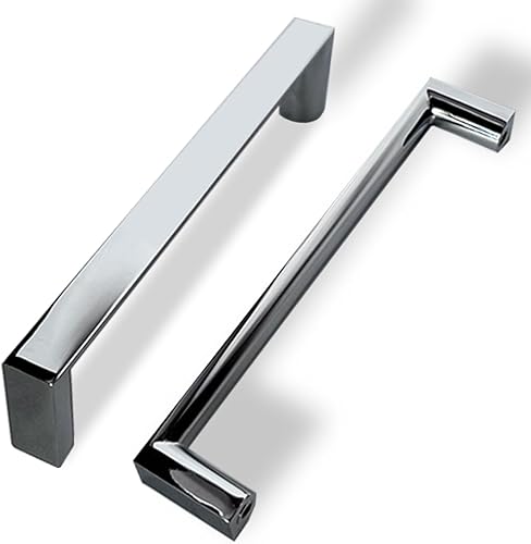 Miniatura 1 de FERROFASIL Paquete de 10 manijas de gabinete cromadas de 5 pulgadas para mejoras del hogar, accesorios de cocina, tiradores de cajón, aparador,