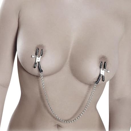 Adjustable Metal Nipple Clamps with Chain SM Toy