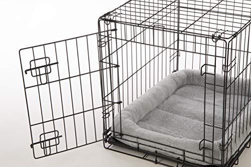 Trustypup Quilted Crate Bolstered Mat Dog Bed, Ideal For Crates - Gray, Large #TOP6