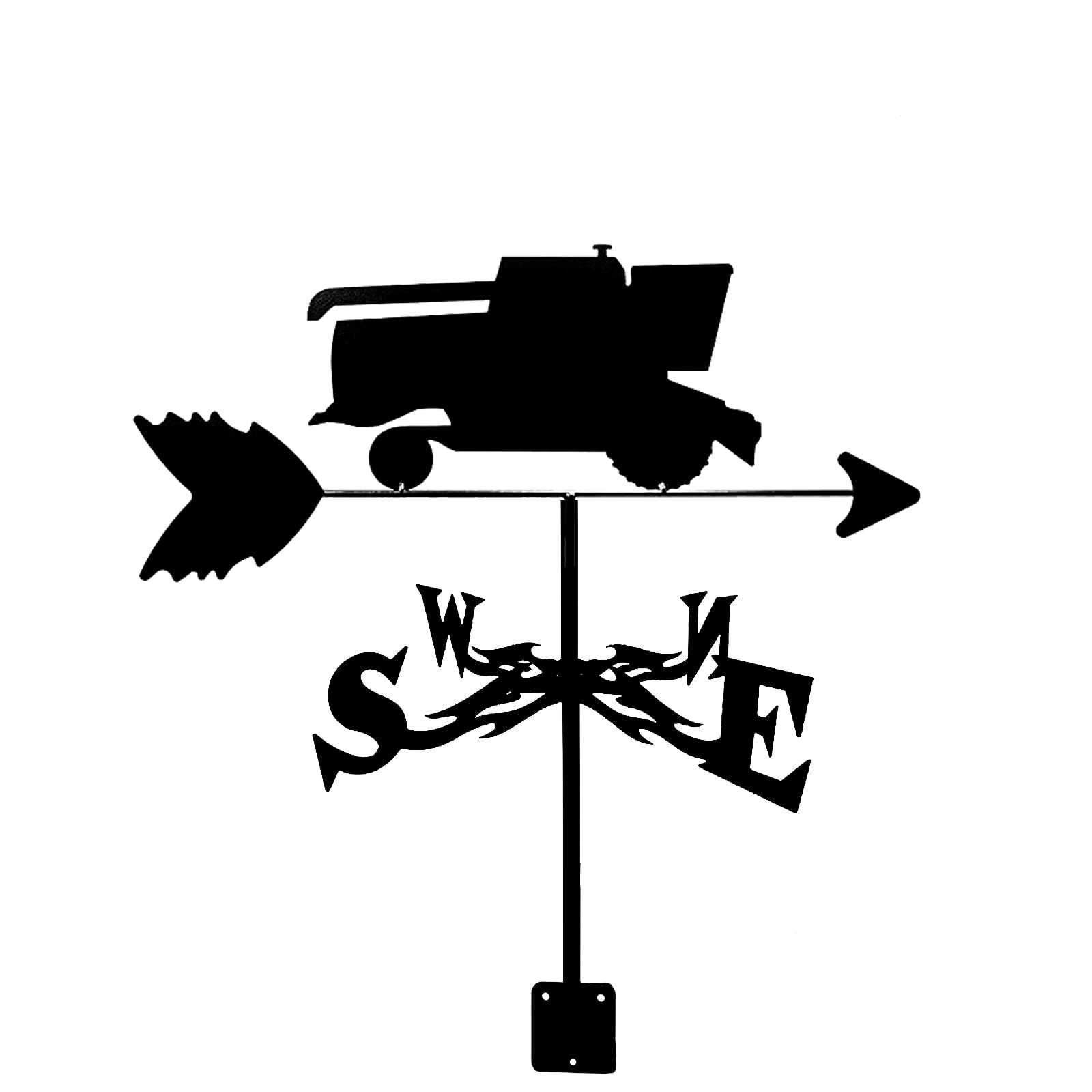 WIQUYBML wind vane Weathervane Cyclist Boykin Retriever Ornament Weather Vane Wind Direction Indicator with Anti-Rust Coating, Garden Stake direction indicator Measuring Tool Yard Roof