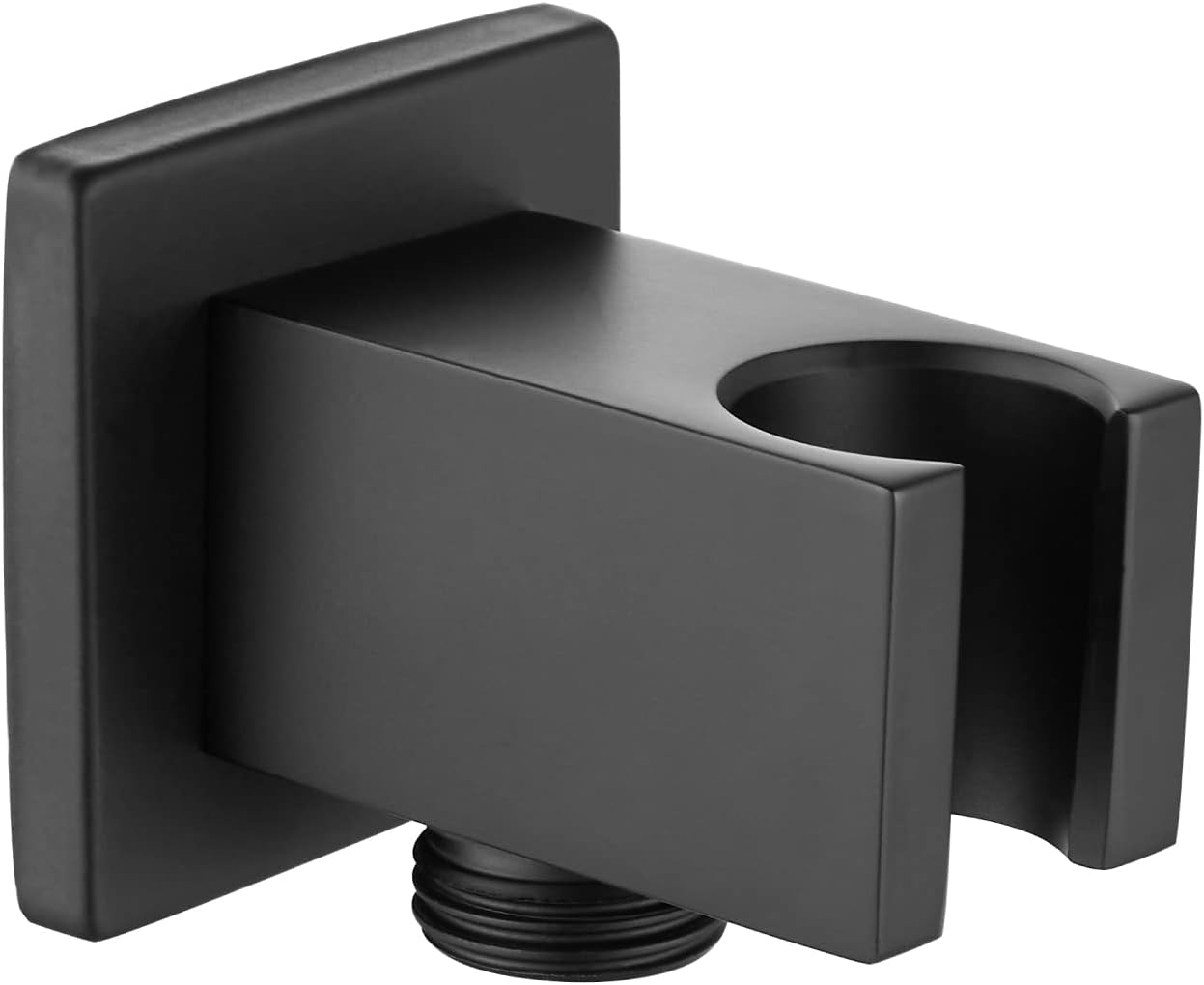 Cinwiny Square Shower Sprayer Holder Wall Mount Matte Black Hand Held