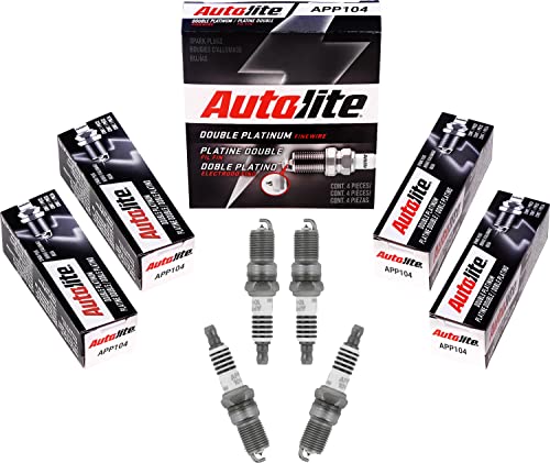 Autolite APP104 Double Platinum Automotive Replacement Spark Plugs (4 Pack) #1