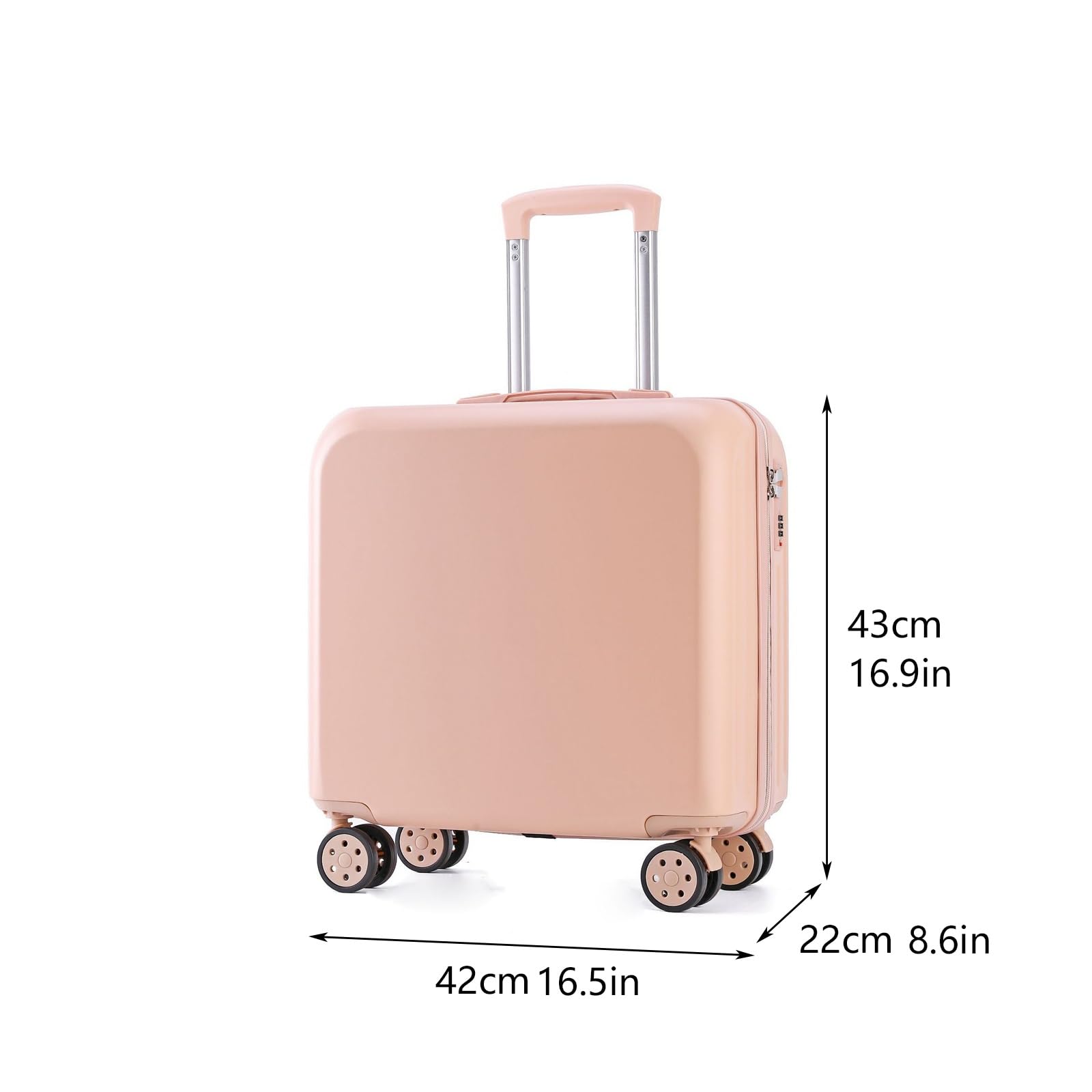 Reisekoffer Kleiner Koffer, Trolley-Koffer, Leichter Koffer, Boarding-Koffer, Universal-Rad, leiser Koffer Weichschalenkoffer (Color : C, Size : 18IN)