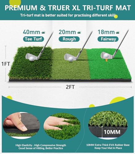 image for KOPUWS Golf Net: 10x7FT Golf Practice Net for Backyard Driving, Golf H