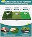 Golf Net: 10x7FT Practice for Backyard Driving, Hitting with Tri-Turf Golf Mat, Indoor Training Chipping Aid Nets with Reduce Noise Nylon Target, Present for Him