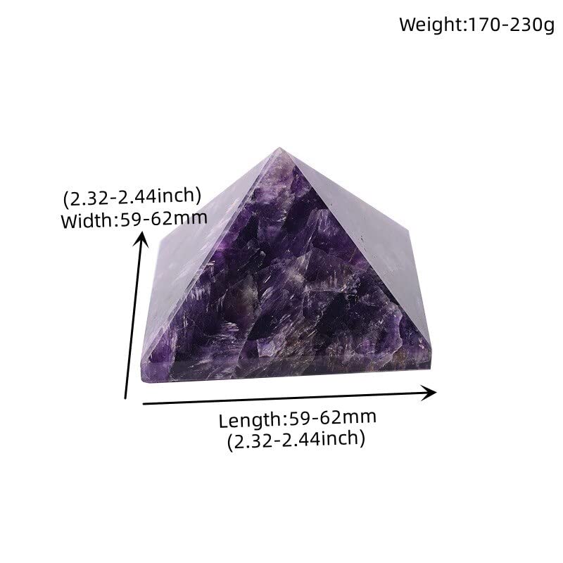 Raumdekoration Große natürliche Kristall-Amethyst-Pyramide, Quarz-Kristall, Spitzenturm, Heimdekoration, Geschenk