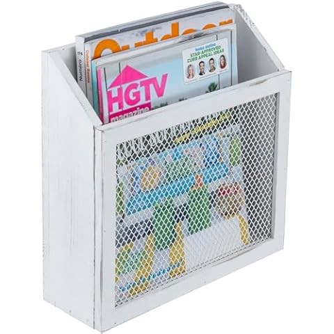 MyGift Rustic Magazine Holder Cover