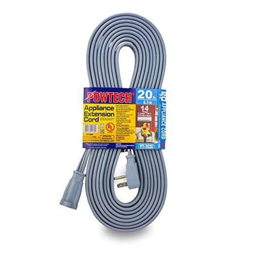 Heavy Duty 20FT Extension Cord 14 Gauge