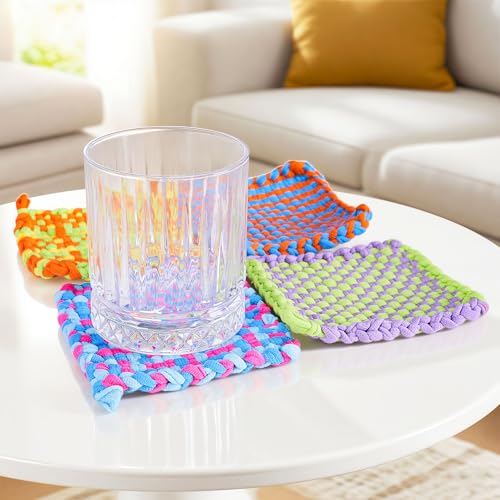daheypong Weaving Loom Kit, Arts and Crafts for Kids and Adults, Potholder Weaving Loom Kits with 300pcs Craft Loops, Make Craft Potholders and Friendship Bracelets, Ideal Gifts for Girls