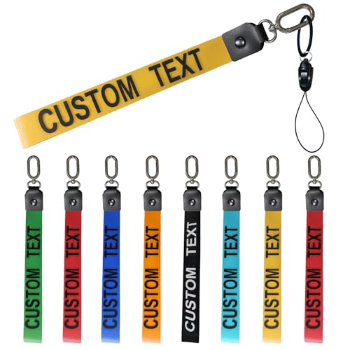 Uayma Wrist Key Lanyard 3D Printed, Custom Name ID Text
