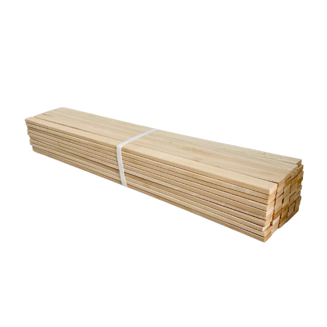 60 bastoncini di bambù naturale da 40 cm, 9 mm di larghezza