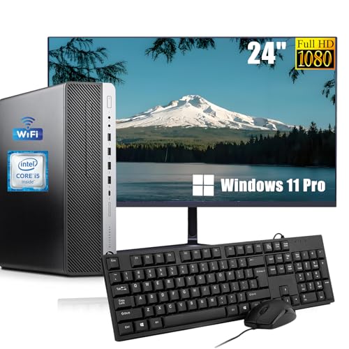 HP EliteDesk 800 G3 SFF Ordinateur de bureau avec écran 24 