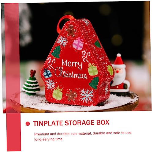 Cajas de lata navideñas PRETYZOOM pack de 10 botes para galletas 5