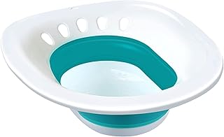 Sitz Bath for Hemorrhoids - Sitz Bath for Toilet Seat - Sits Bath Kit for Women - Foldable Sitz Bath for Postpartum Care, Designed for Perineum Soaking, Hemorrhoid, and Anal Inflammation Treatment