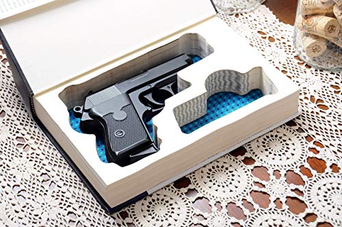 Custom-made Gun Storage Book Safe for Compact Handguns - Made-to-Order - Fits: Glock, Ruger, Springfield, S&W, Colt, CZ, Sig Sauer, Taurus, Kel-tec, Walther