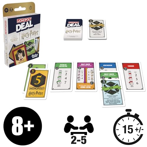 Monopoly Deal Jeu de Cartes : Harry Potter Version française - vue 2