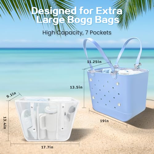 Image of XYFuuee Beach Bag Organizer Insert for X Large Simple Modern Bag Accessory
