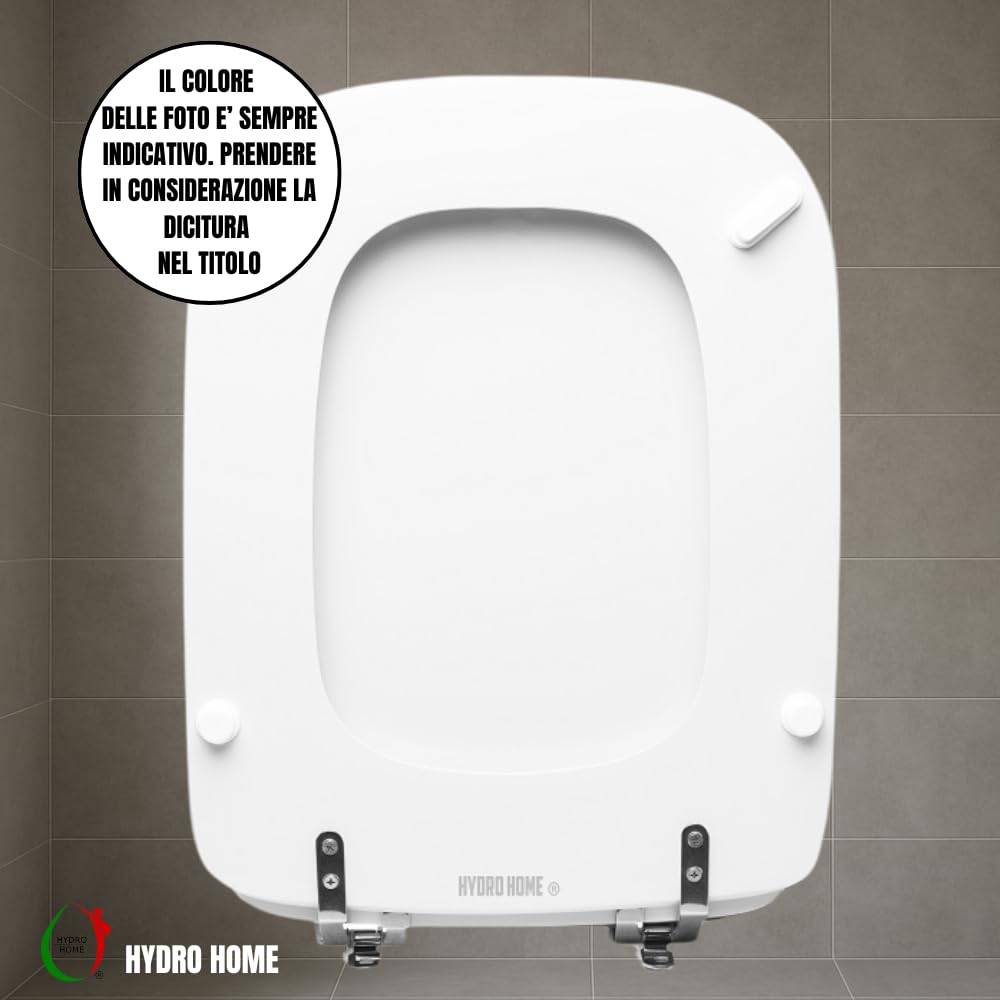 Copriwater Ideal Standard Conca - Tavoletta WC Termoindurente Bianca, Made Italy