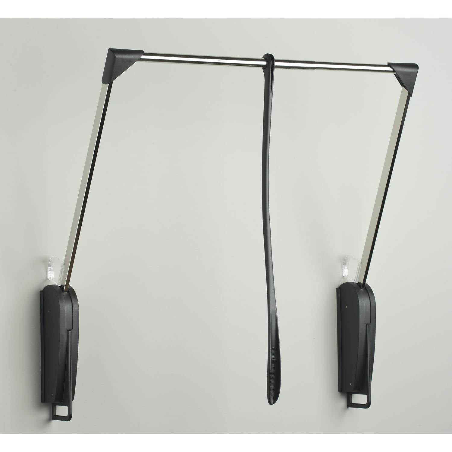 SERVETTO SE62CI101 Innominato Clothes Wall Mounted Wardrobe Lift Extendible 620-950 mm Load Capacity 8 kg Plastic/Steel Black Nickel-Plated Innominato620-800 Chrome