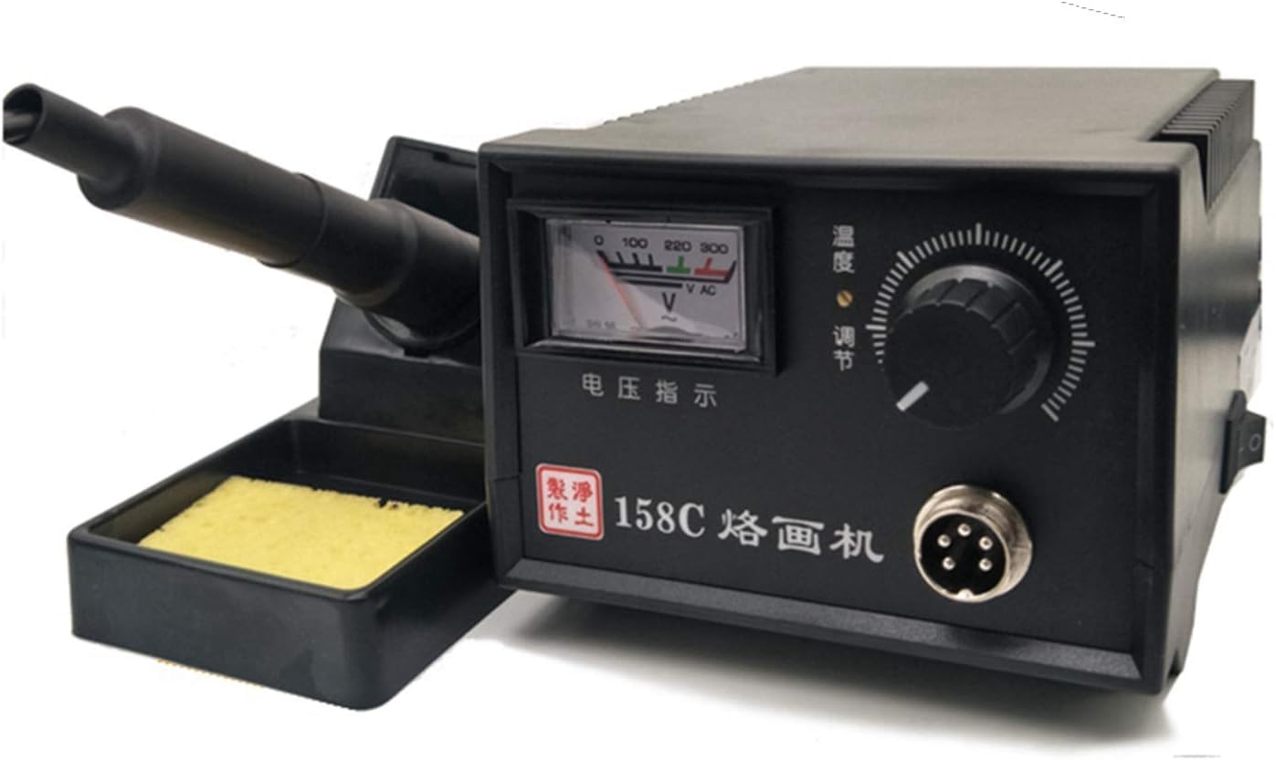 Kit Per Pirografia Su Legno Da 60 W Con 20 Punte Per Filo Pirografico Per Lavori Di Pirografia Su Legno E Zucche, 110 V (porta Singola) Single Port
