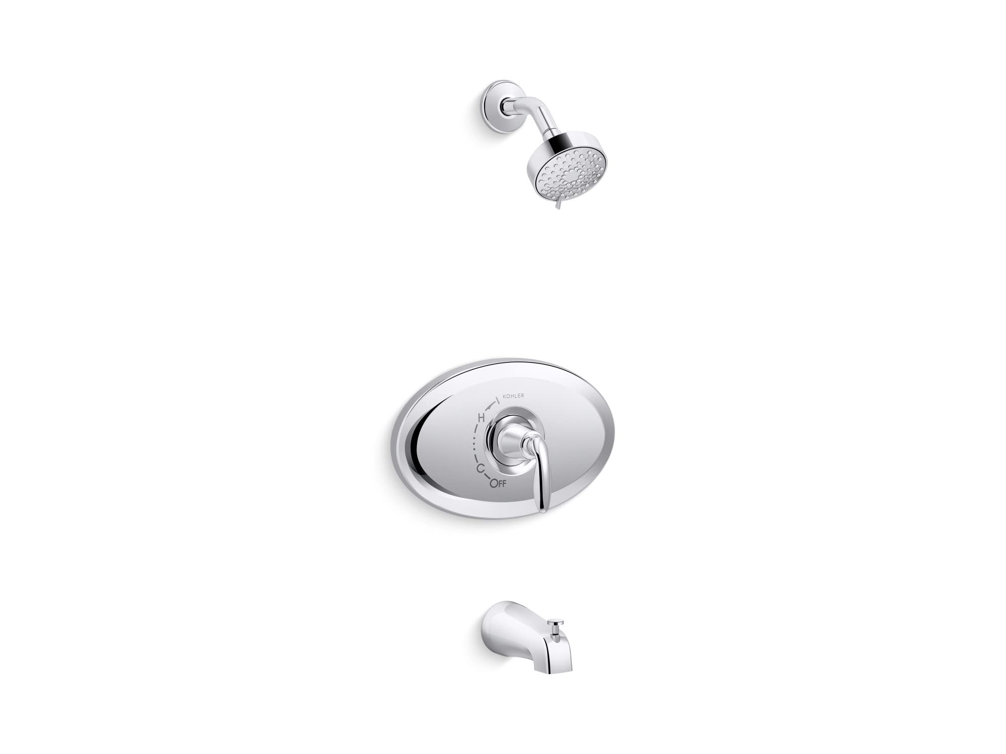 Photo 1 of Kohler K-TS21948-4G-CP Remodel Rite-Temp Bath and Shower Trim Kit, 1.75 GPM, Polished Chrome